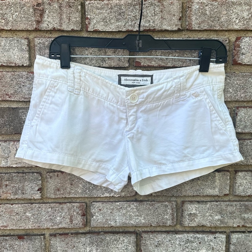 Abercrombie & Fitch Women's Jean Shorts in White